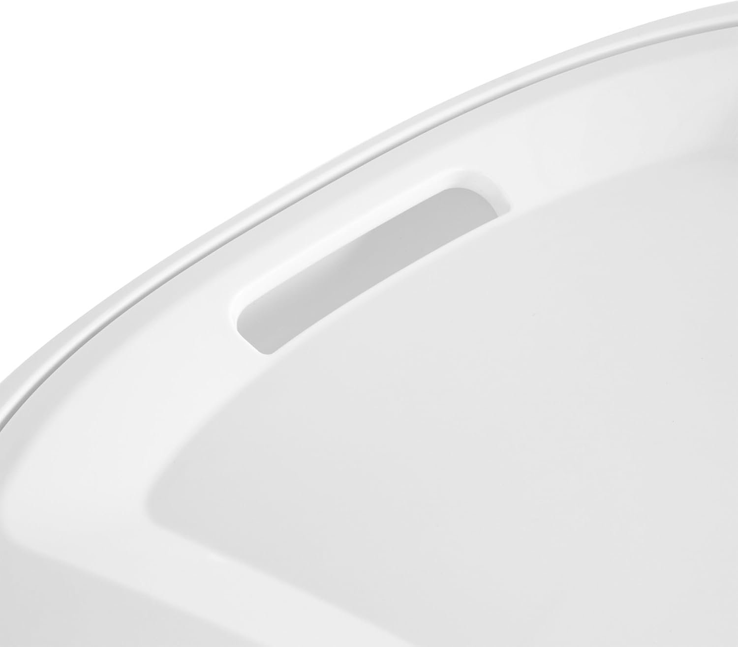 Plastic Rolling Clothes Laundry Basket with Wheels & Retractable Handle -Heavy-Duty storage with lid, Ventilated Design, Large Capacity, Easy-Clean for Home/Laundry Room - Image 4