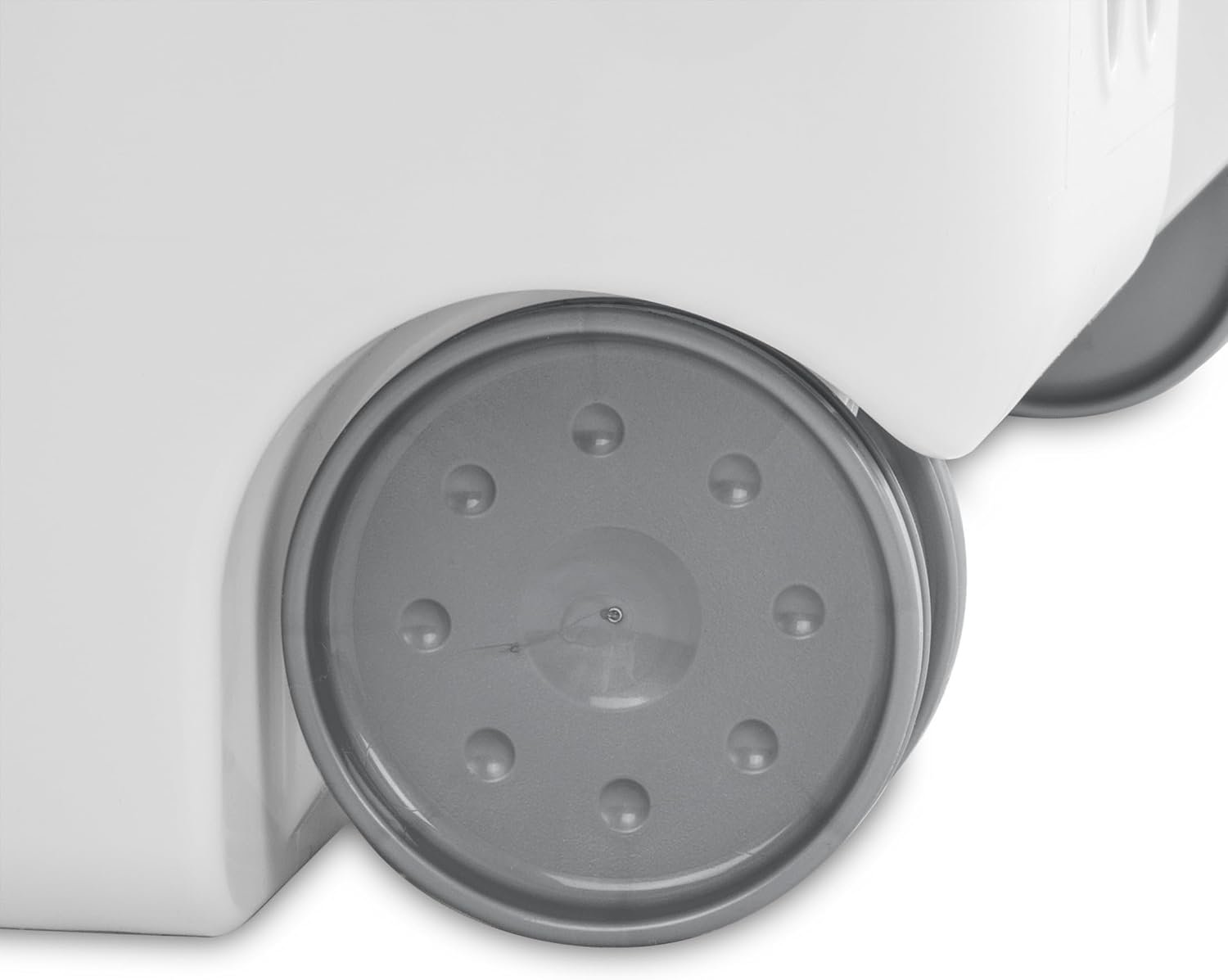 Plastic Rolling Clothes Laundry Basket with Wheels & Retractable Handle -Heavy-Duty storage with lid, Ventilated Design, Large Capacity, Easy-Clean for Home/Laundry Room - Image 3